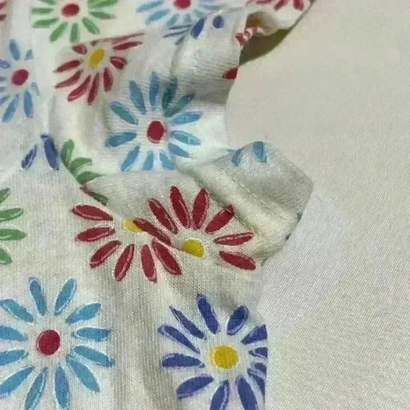 Vintage Fresh Produce Floral Scoop Neck Dress USA Cotton Mini Small Womens - Picture 10 of 11